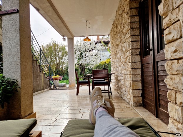 Private terrace Villa Mihaela Porec